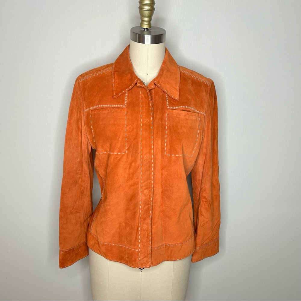 Elie Tahari Suede Leather Jacket